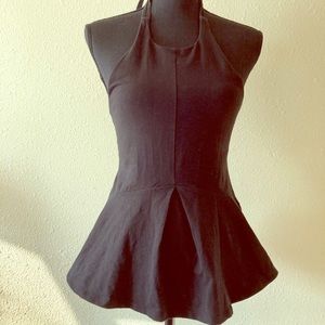 Victoria’s Secret peplum halter top black medium
